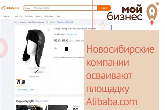 Новосибирские компании разместились на площадке Alibaba.com 